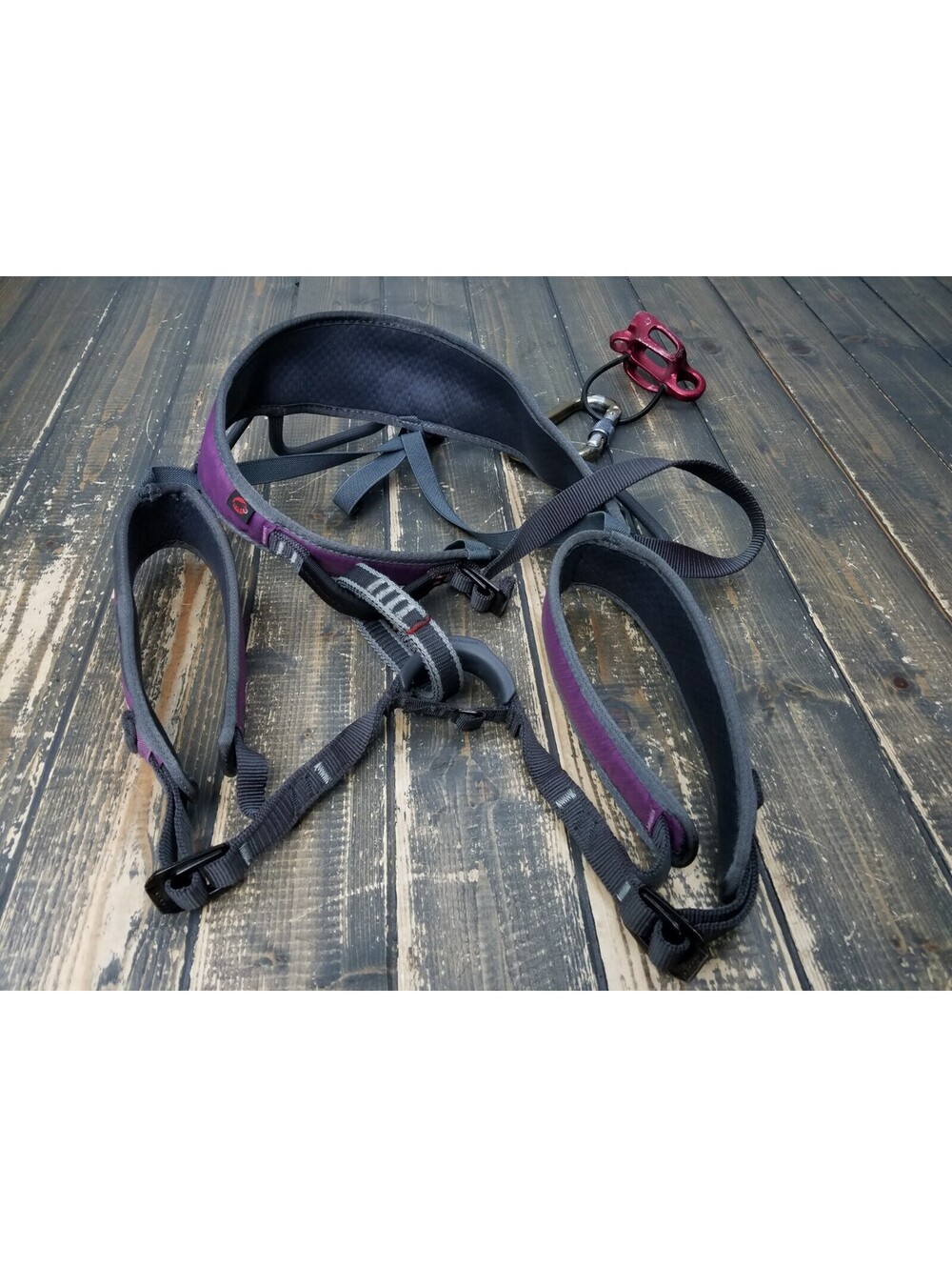 Mammut Women's Climbing Harness SIZE XS Purple Gray OPHIR 3 Slide with Clips